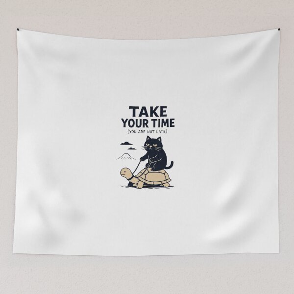 Item preview, Cat On Turtle Journey designed and sold by Mystic & Celestial Art.