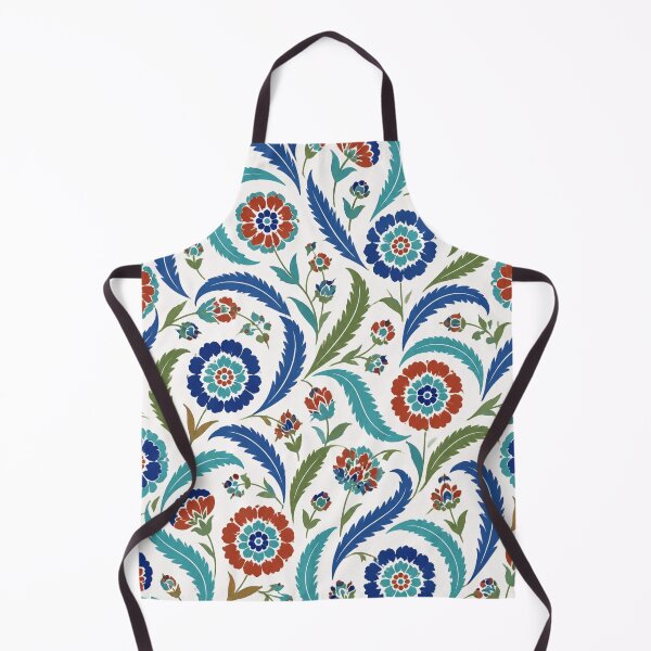 Item preview, Iznik Saz Leaf and Rosette Seamless Pattern | Ottoman Iznik Ceramic Tile designed and sold by StickyGuys.