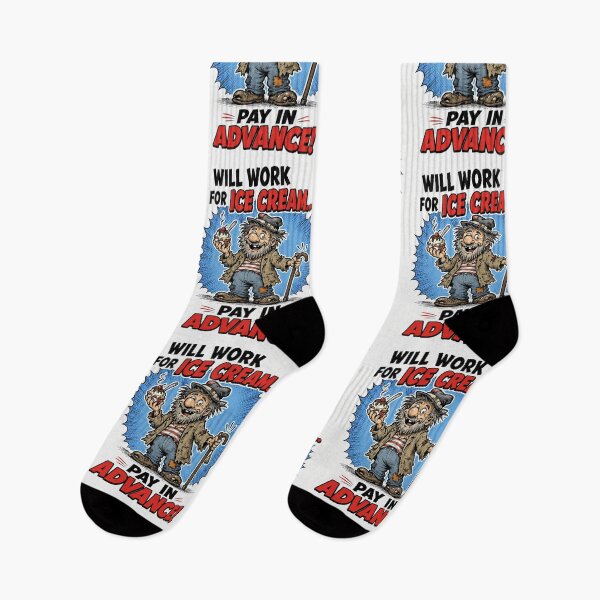 Item preview, Funny Will Work for Ice Cream Pay in Advance Shirt designed and sold by Mad Axle Studios.