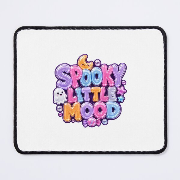 Item preview, Spooky Little Mood Cute Halloween Sticker | Gummy Ghost Typography | Kawaii Spooky Season Design designed and sold by DonnaByPT.