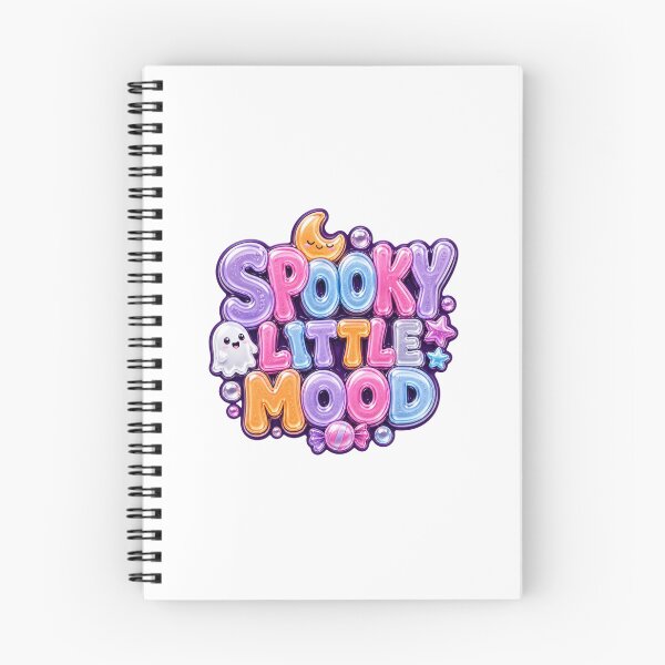 Item preview, Spooky Little Mood Cute Halloween Sticker | Gummy Ghost Typography | Kawaii Spooky Season Design designed and sold by DonnaByPT.