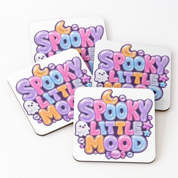 Item preview, Spooky Little Mood Cute Halloween Sticker | Gummy Ghost Typography | Kawaii Spooky Season Design designed and sold by DonnaByPT.