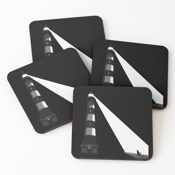 Item preview, Black Cat Lighthouse – Mysterious Night Light designed and sold by Sfumata Illustration.
