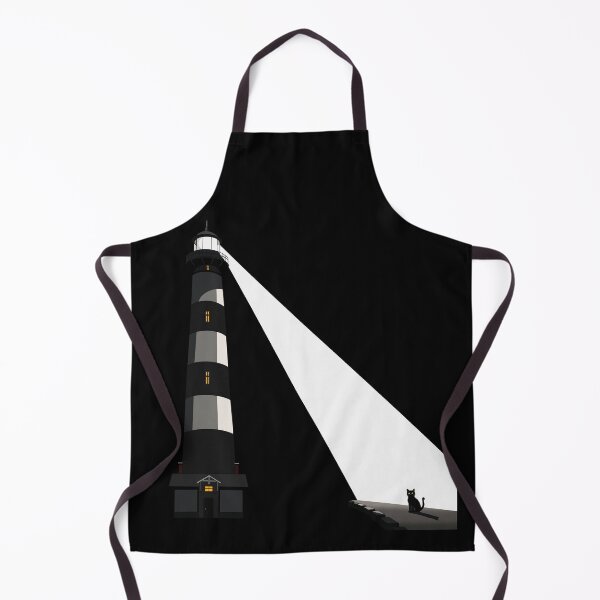 Item preview, Black Cat Lighthouse – Mysterious Night Light designed and sold by Sfumata Illustration.