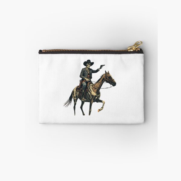 Item preview, Skeleton Cowboy Riding Horse with Gun designed and sold by redblink store.