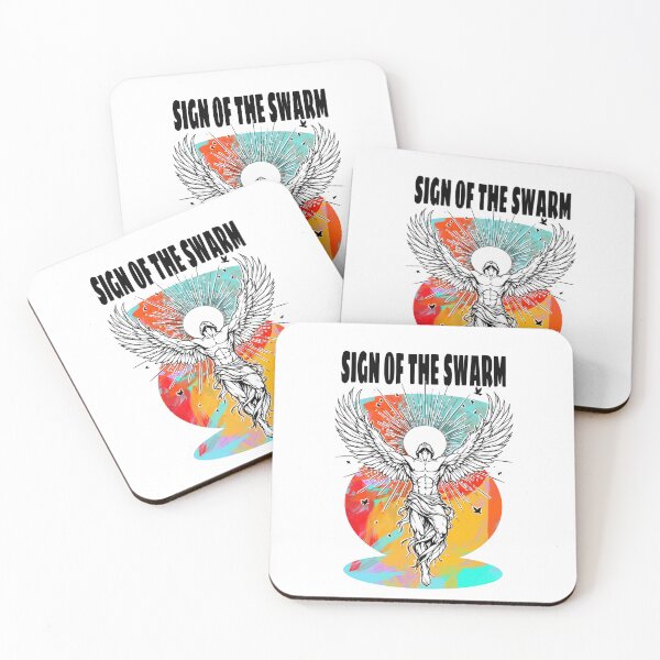 Item preview, Angel Sign Of The Swarm Token Black designed and sold by Beach Long.