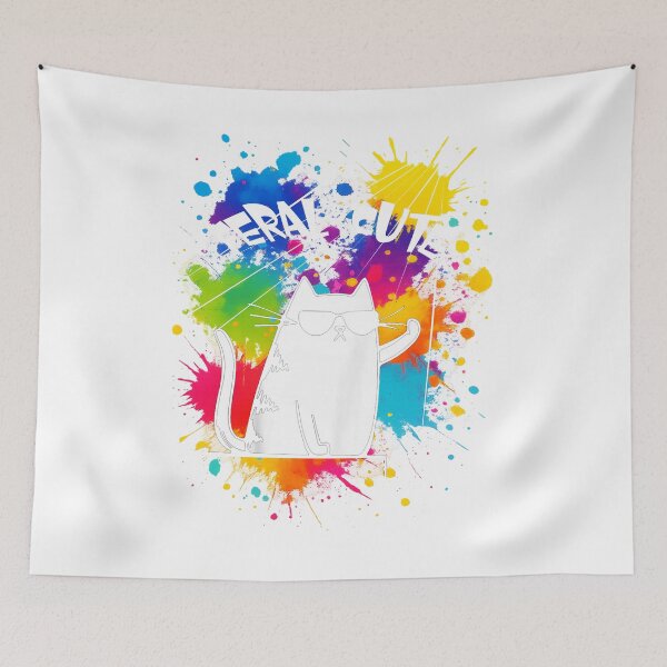 Item preview, Funny Cool Cat Colorful Men Women Kid  designed and sold by MathiasFuchs.