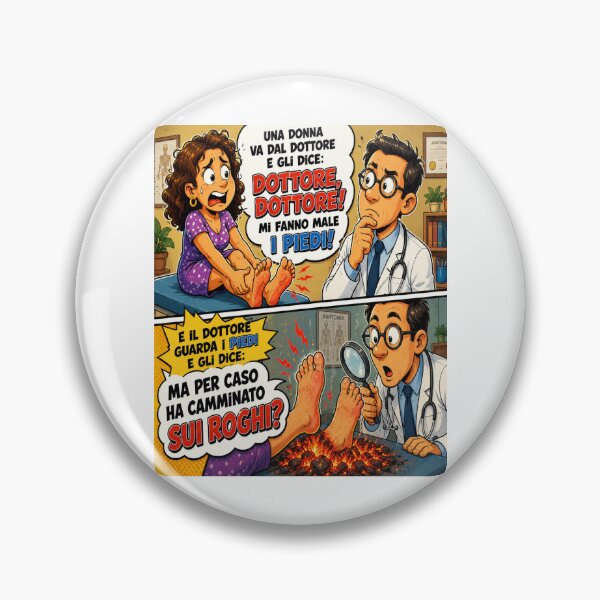 Item preview, Funny Doctor – Sore Feet Cartoon Joke designed and sold by RipantinaFantasy .