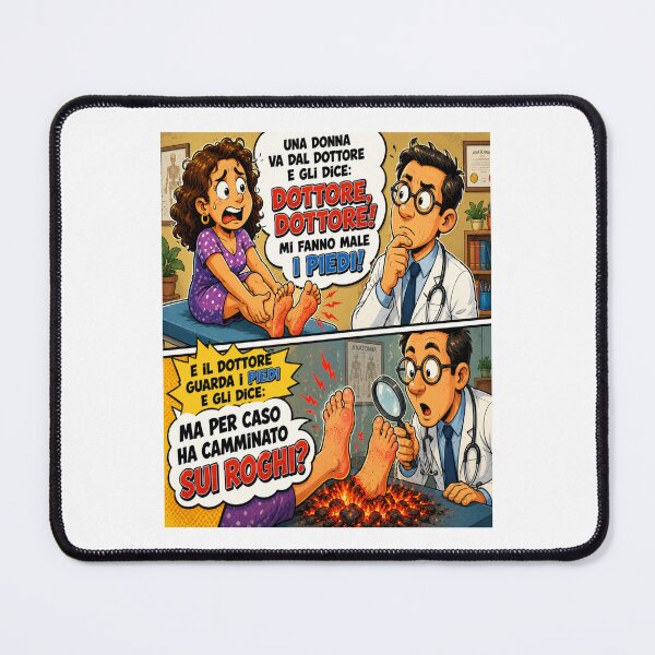 Item preview, Funny Doctor – Sore Feet Cartoon Joke designed and sold by RipantinaFantasy .
