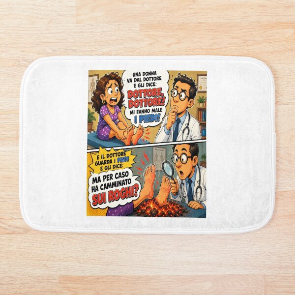 Item preview, Funny Doctor – Sore Feet Cartoon Joke designed and sold by RipantinaFantasy .