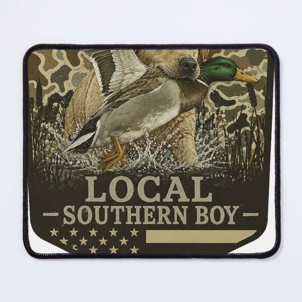 Item preview, (On Back) Boy Local Camo Duck Hunting Camouflage American Flag designed and sold by kotastiart.