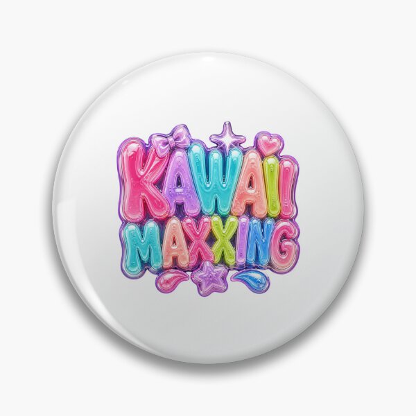 Item preview, Kawaii Maxxing Y2K Sticker | Colorful Liquid Gel Typography | Cute Maximalist Aesthetic Design designed and sold by DonnaByPT.