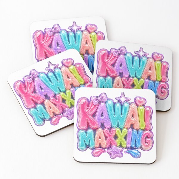 Item preview, Kawaii Maxxing Y2K Sticker | Colorful Liquid Gel Typography | Cute Maximalist Aesthetic Design designed and sold by DonnaByPT.