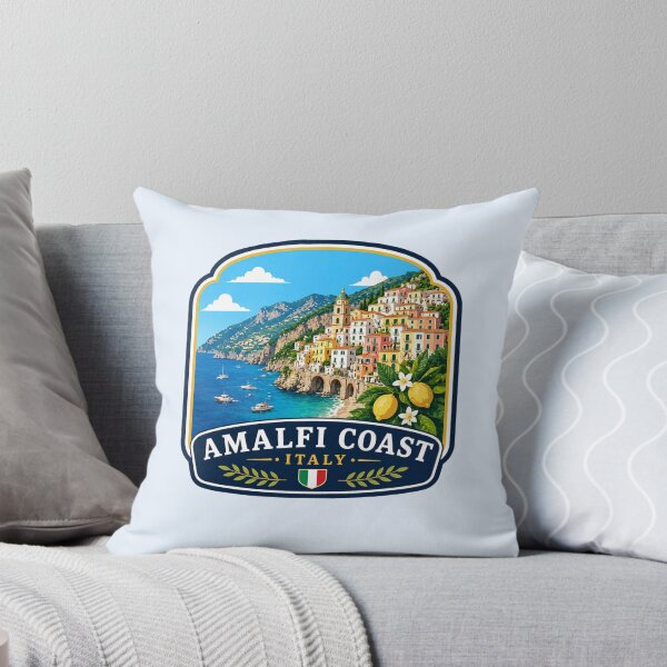 Item preview, Amalfi Coast, Italy - Cliffside Village & Mediterranean Sea designed and sold by Myra365Art.