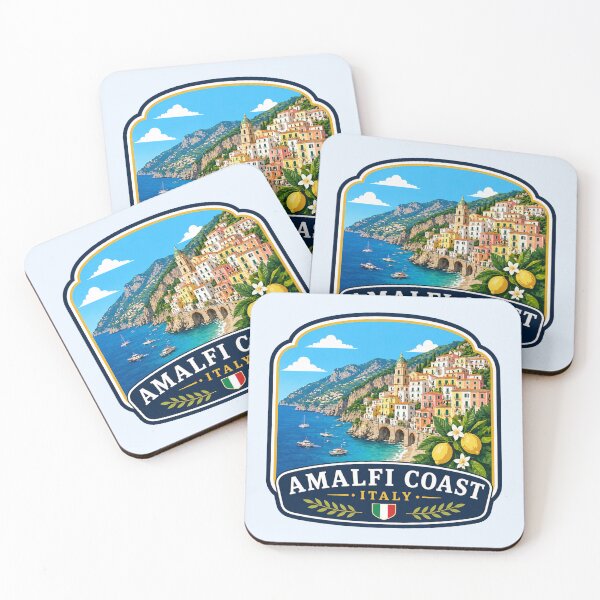 Item preview, Amalfi Coast, Italy - Cliffside Village & Mediterranean Sea designed and sold by Myra365Art.
