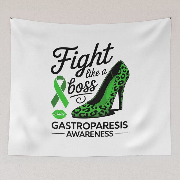 Item preview, Leopard Heels Fight Like A Boss Gastroparesis Awareness designed and sold by cesrahotdemo.