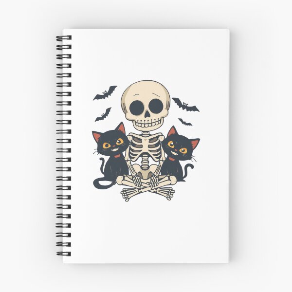 Item preview, Cute Skeleton with Black Cats and Bats designed and sold by redblink store.