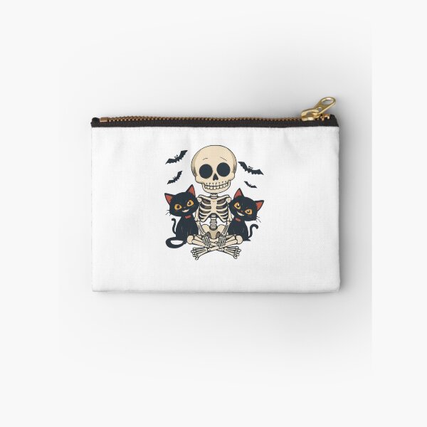 Item preview, Cute Skeleton with Black Cats and Bats designed and sold by redblink store.