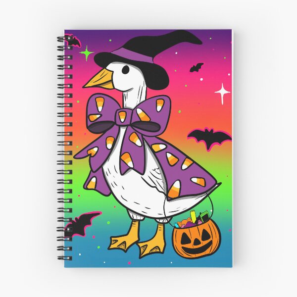 Item preview, Halloween Goose Sticker | Trick-or-Treat Goose in Candy Corn Cape designed and sold by Let There Be Art Studio.