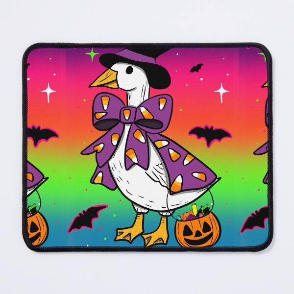 Item preview, Halloween Goose Sticker | Trick-or-Treat Goose in Candy Corn Cape designed and sold by Let There Be Art Studio.