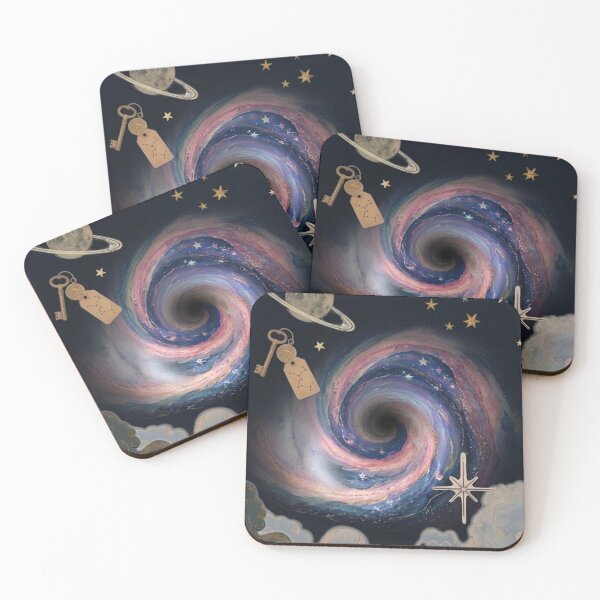 Item preview, Trust The Universe Within You Cosmic Nebula Tarot Aesthetic Collage designed and sold by betterthanurex.