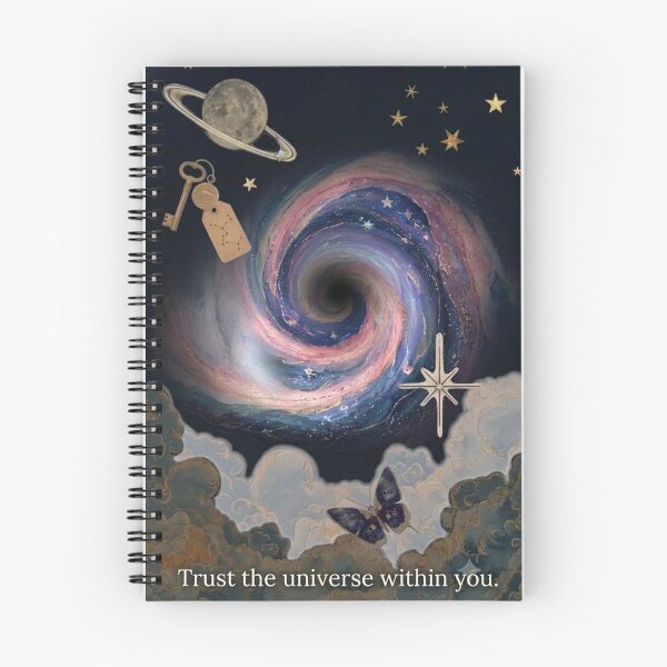 Item preview, Trust The Universe Within You Cosmic Nebula Tarot Aesthetic Collage designed and sold by betterthanurex.