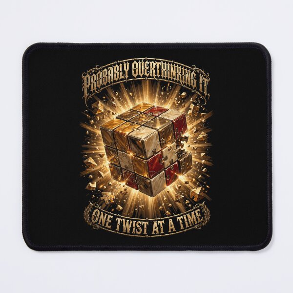 Item preview, Probably Overthinking It Exploding Puzzle Cube designed and sold by FeelGoodTee.
