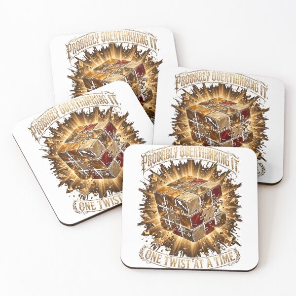 Item preview, Probably Overthinking It Exploding Puzzle Cube designed and sold by FeelGoodTee.