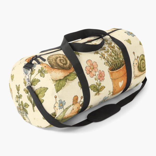 Item preview, Tiny Garden Snails Seamless Pattern – Cute Cottagecore Garden & Nature Aesthetic designed and sold by RJACreative.