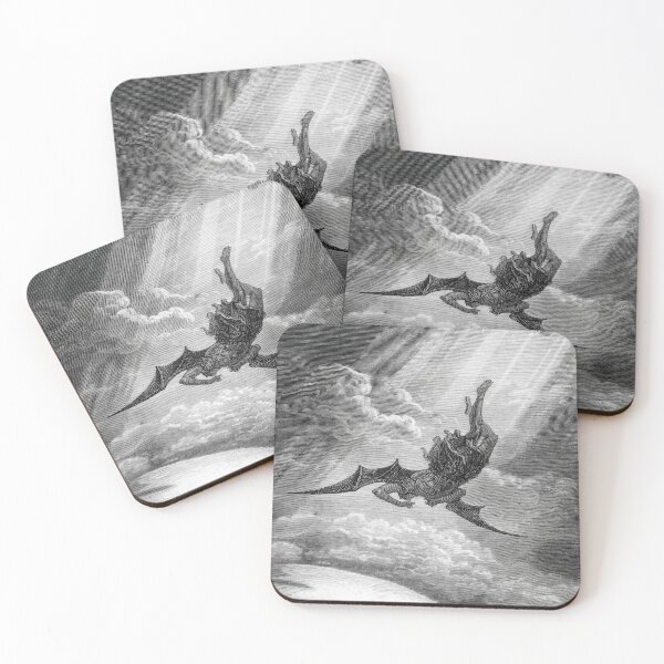 Item preview, The Fall of Lucifer/Satan (crop) from Dante Alighieri's Divine Comedy, Inferno, by Gustave Doré designed and sold by The Gaping Maw.