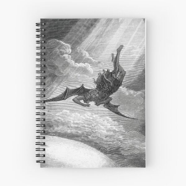 Item preview, The Fall of Lucifer/Satan (crop) from Dante Alighieri's Divine Comedy, Inferno, by Gustave Doré designed and sold by The Gaping Maw.
