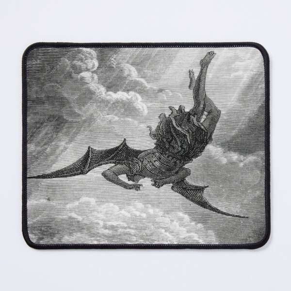 Item preview, The Fall of Lucifer/Satan (crop) from Dante Alighieri's Divine Comedy, Inferno, by Gustave Doré designed and sold by The Gaping Maw.