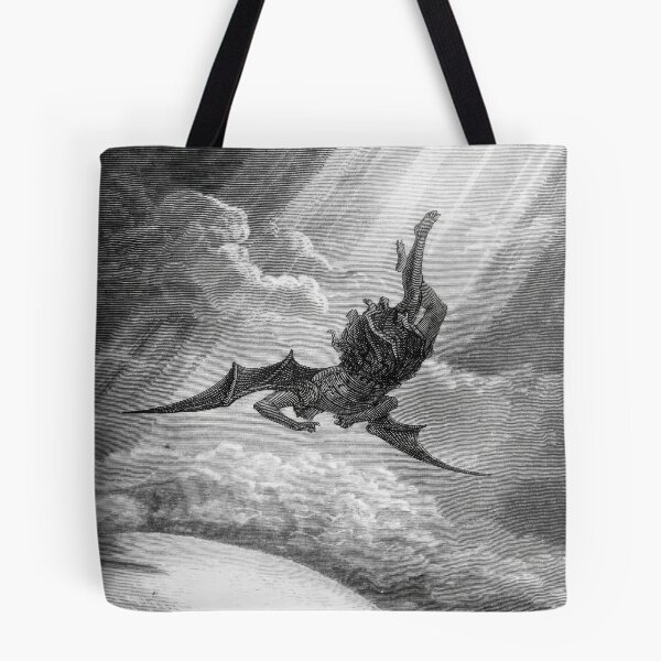 Item preview, The Fall of Lucifer/Satan (crop)  from Dante Alighieri's Divine Comedy, Inferno, by Gustave Doré designed and sold by The Gaping Maw.