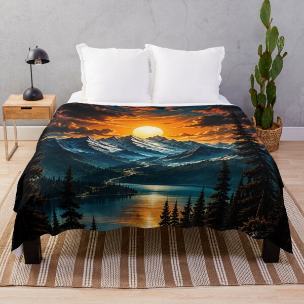 Item preview, Mountain Road Sunset Landscape | Scenic Nature Travel Design for Phone Cases, Stickers & Magnets designed and sold by TheAllInStore.