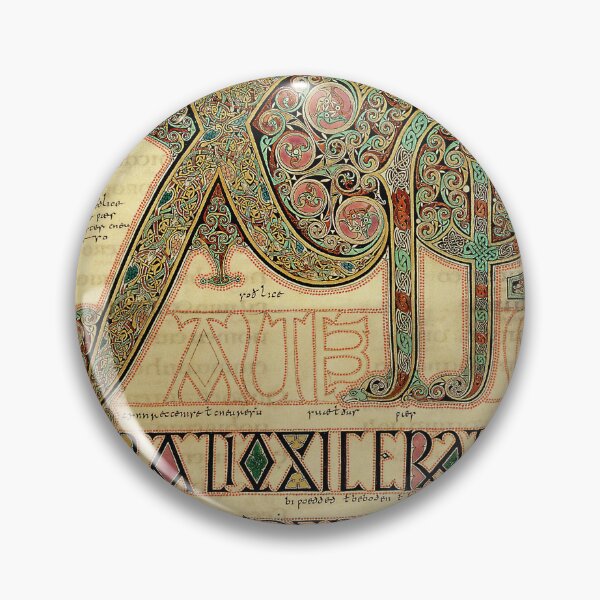 Item preview, Chi Rho Monogram Page Folio 29r Lindisfarne Gospels designed and sold by GuyBlank.