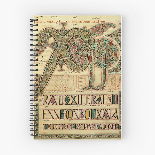 Item preview, Chi Rho Monogram Page Folio 29r Lindisfarne Gospels designed and sold by GuyBlank.