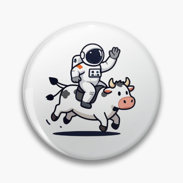 Item preview, Space man cow logo designed and sold by Ashtreemeadow.