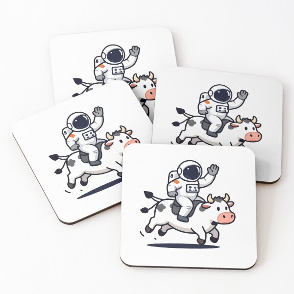 Item preview, Space man cow logo designed and sold by Ashtreemeadow.