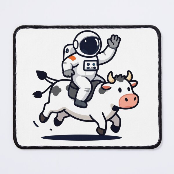 Item preview, Space man cow logo designed and sold by Ashtreemeadow.