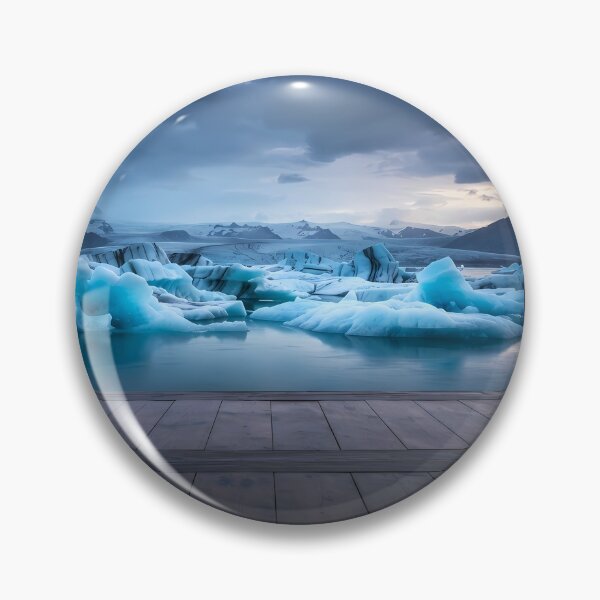 Item preview, Hanok Window to the World: Jokulsarlon Glacier Lagoon & Electric Blue Ice | Fine Art Print designed and sold by SOOstudio73.