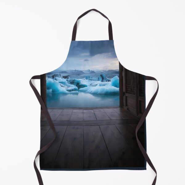Item preview, Hanok Window to the World: Jokulsarlon Glacier Lagoon & Electric Blue Ice | Fine Art Print designed and sold by SOOstudio73.