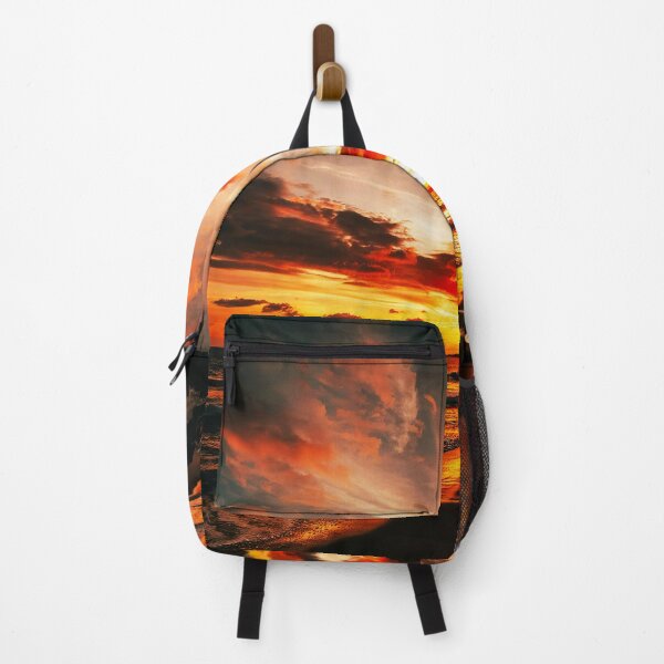 Item preview, Golden Sunset Over a Dramatic Coastal Beach designed and sold by Exodoi.