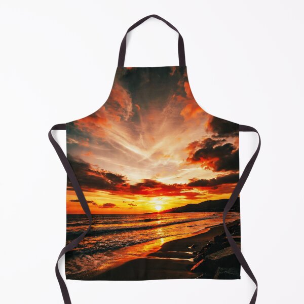 Item preview, Golden Sunset Over a Dramatic Coastal Beach designed and sold by Exodoi.