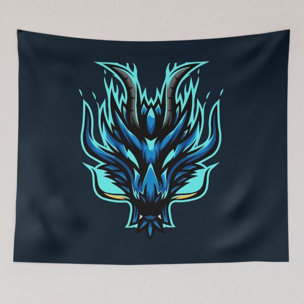 Item preview, Pixel Art Dragon Head with Horns designed and sold by FatmaAhmed90.