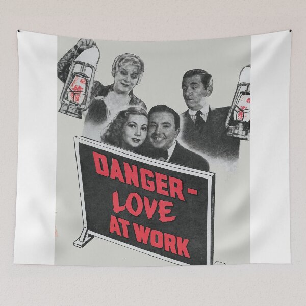 Item preview, Danger – Love at Work – Vintage 1937 Classic Movie Poster designed and sold by gagulmanume.