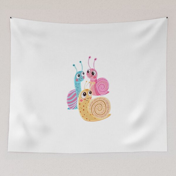 Item preview, Cute Neon Snails Friends / Tatlı Salyangoz Arkadaşlar designed and sold by MyCalmDraw.