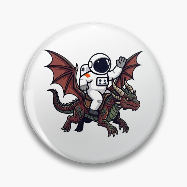 Item preview, Astronaut on a dragon designed and sold by Ashtreemeadow.