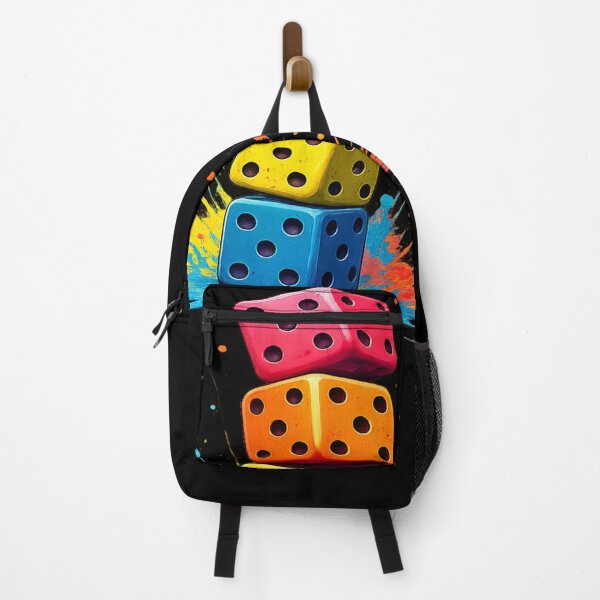 Item preview, Colorful Stacked Dice Splash | Board Game & Tabletop Gaming Design designed and sold by TheAllInStore.