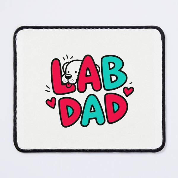 Item preview, Lab Dad – Cute Labrador Typography Design for Dog Lovers designed and sold by Grumpy-Bob.