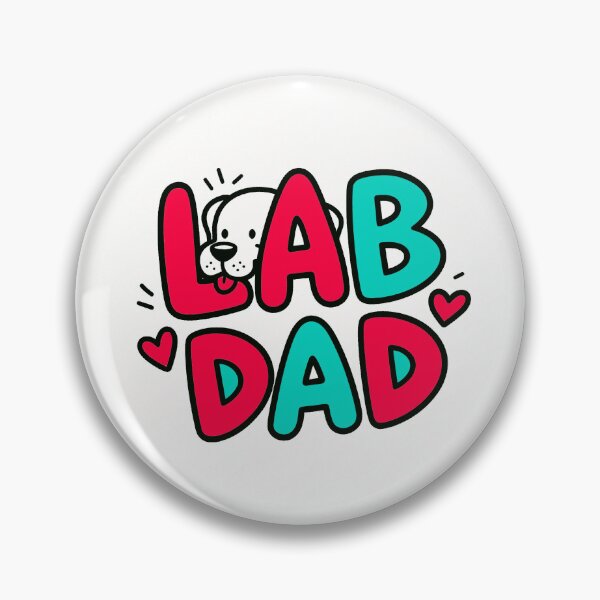 Item preview, Lab Dad – Cute Labrador Typography Design for Dog Lovers designed and sold by Grumpy-Bob.